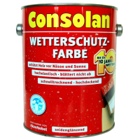 2,5 Liter Consolan Wetterschutzfarbe nordisch gelb 2,5 Liter Consolan Wetterschutzfarbe nordisch gelb