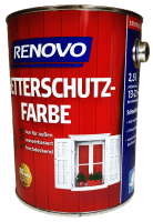 2,5 L Renovo Wetterschutzfarbe Nr.8011 nussbraun 2,5 L Renovo Wetterschutzfarbe Nr.8011 nussbraun