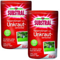 2 x 9kg SUBSTRAL Rasendünger mit Unkrautvernichter 2 x 9kg SUBSTRAL Rasendünger mit Unkrautvernichter