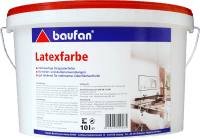 10 Liter BAUFAN Latexfarbe weiß 10 Liter BAUFAN Latexfarbe weiß