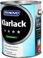 2,5L Renovo Klarlack Seidenmatt aromatenfrei 2,5L Renovo Klarlack Seidenmatt aromatenfrei